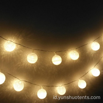 Lampu tali LED dekorasi liburan tenda 3M